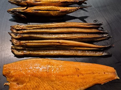 gerookt vispakket zalm paling makreel