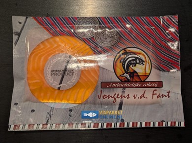 100 gram  koud gerookte Noorse zalmfilet